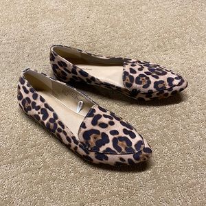 Time and Tru leopard print pointed flats